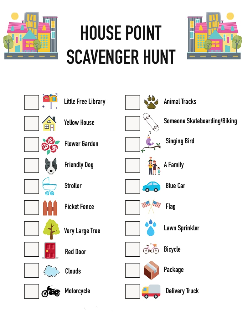 House Point Scavenger Hunt – CRESTWOOD